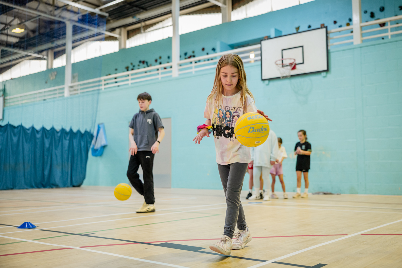 Child doing an activity