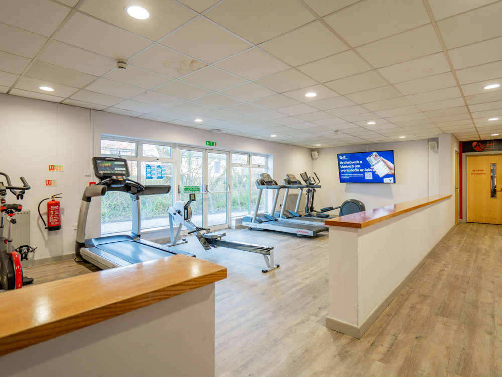 Treadmills in the gym