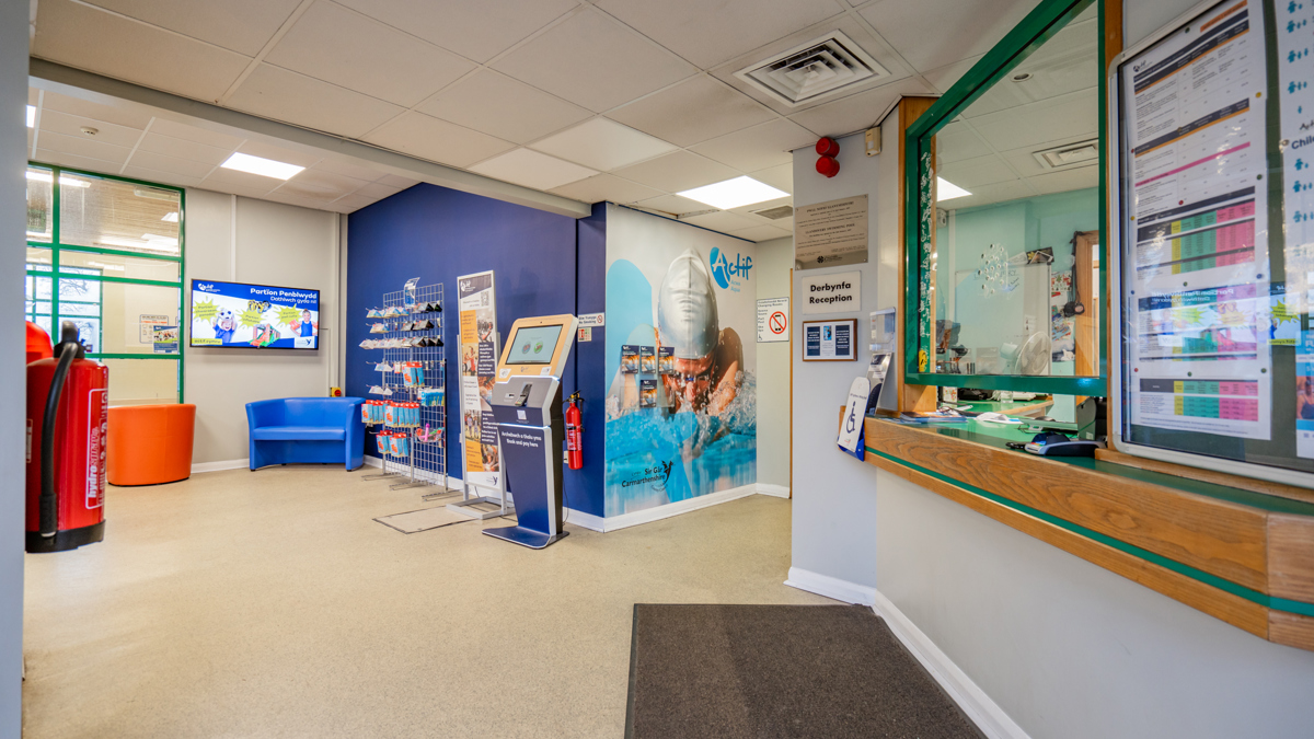 Inside Llandovery Leisure Centre