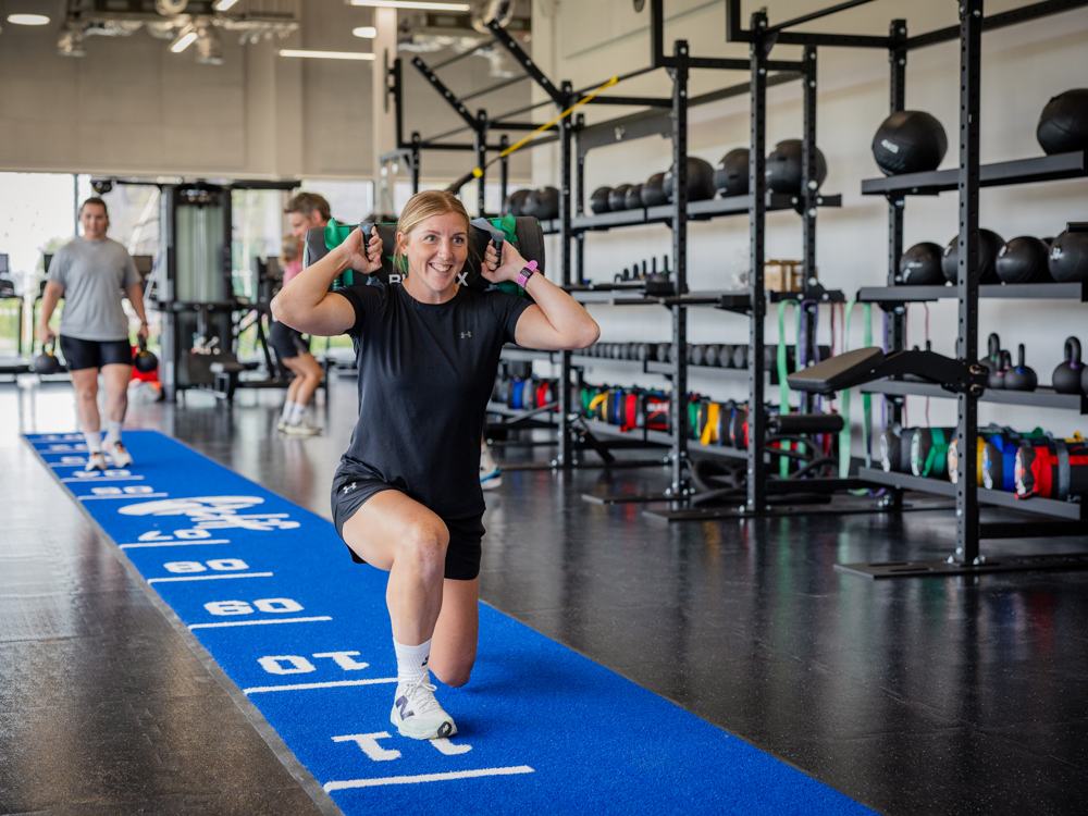 person in the gym