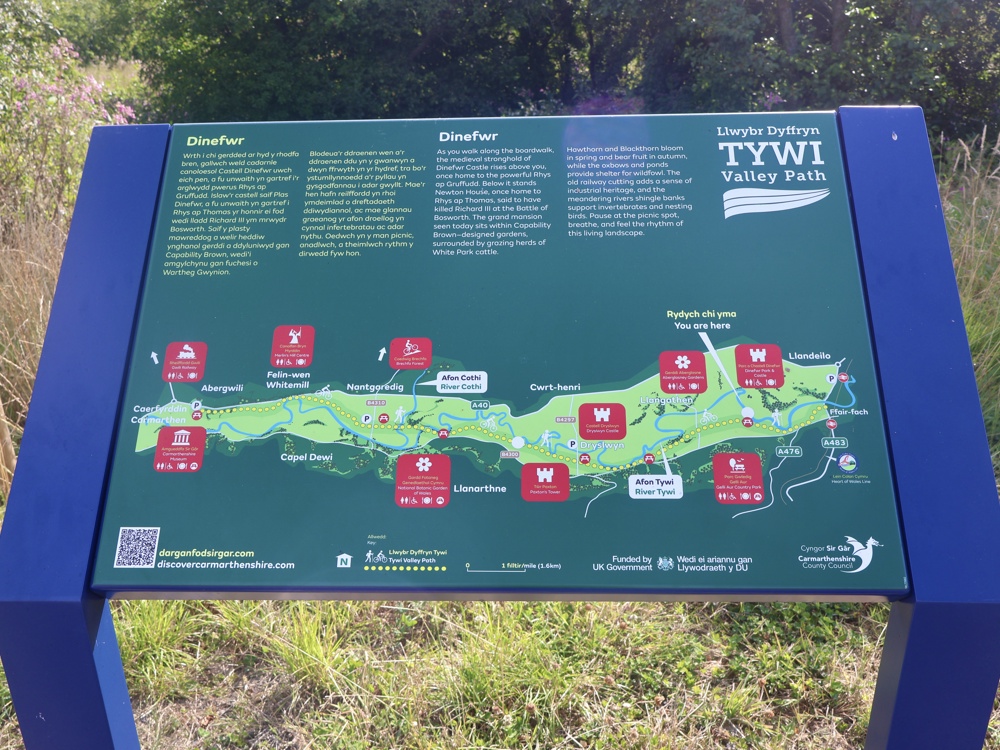Tywi Valley Path Map