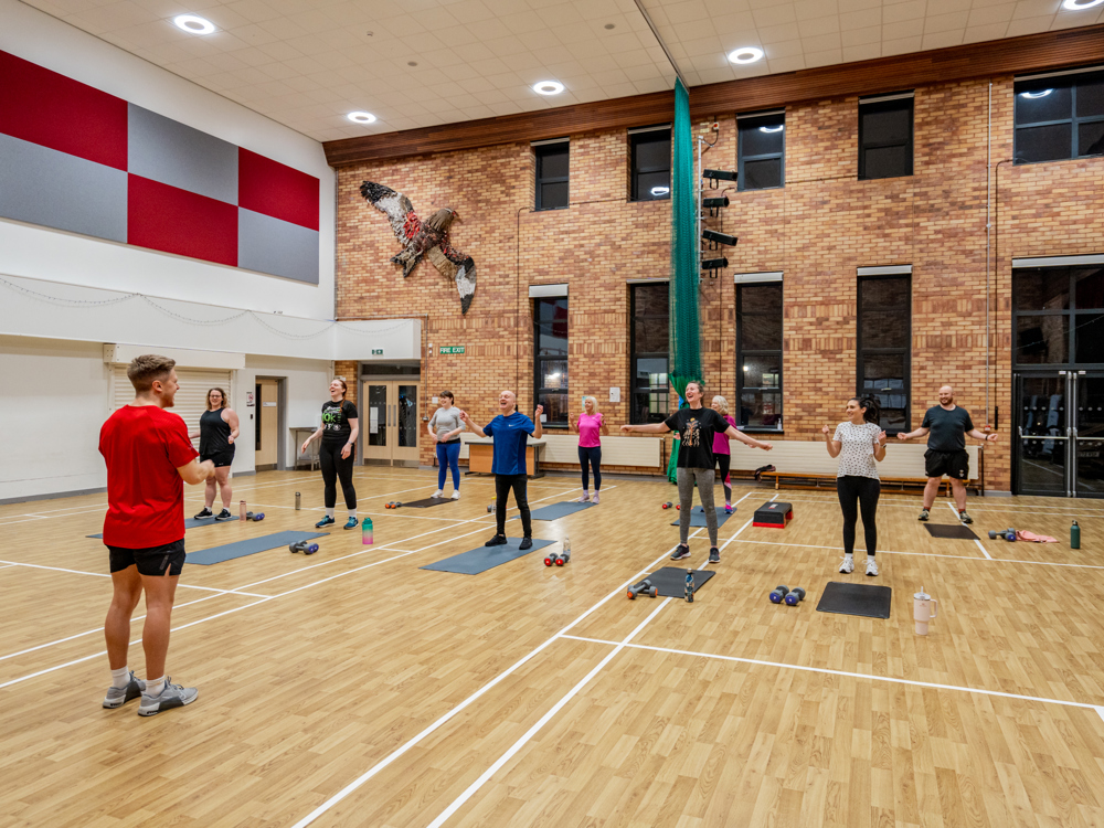 Fitness Class in the Sportshall