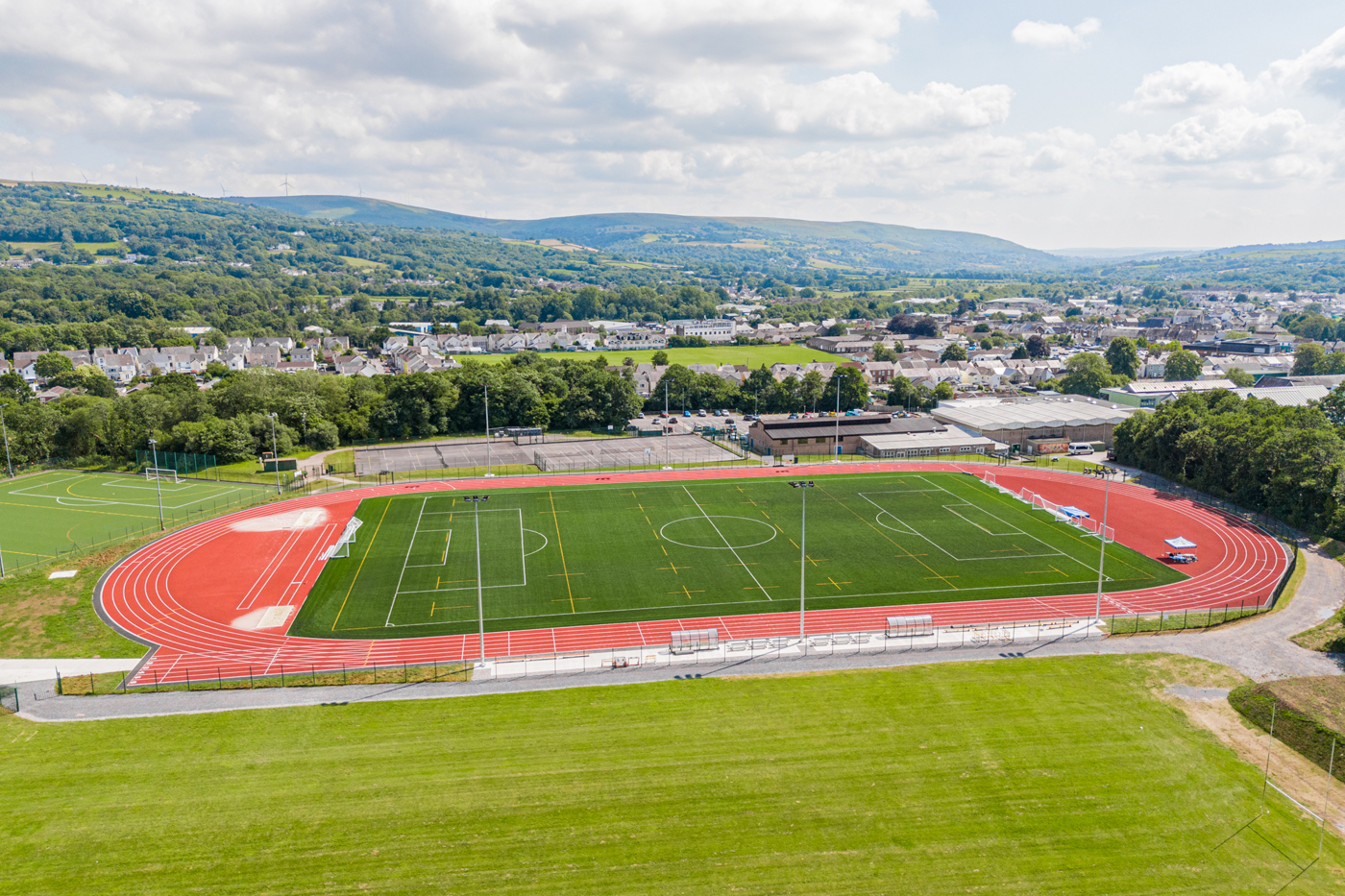 Image overlooking athletics track