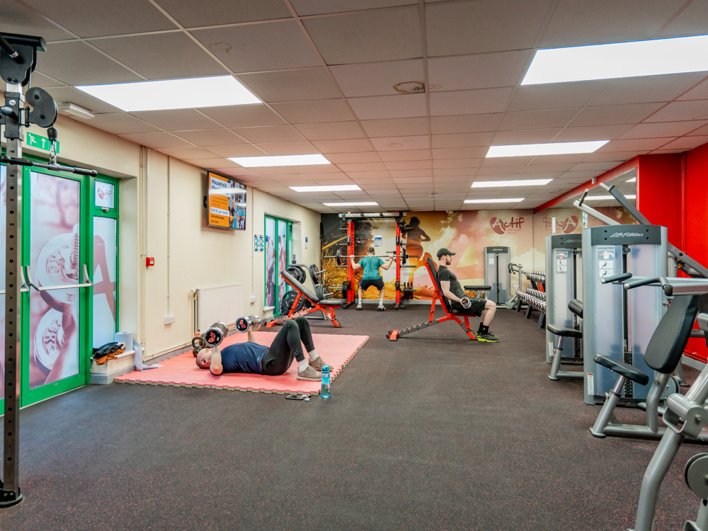 Customers in the gym