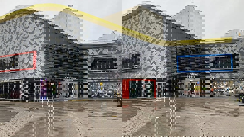 outside ffwrnes theatre