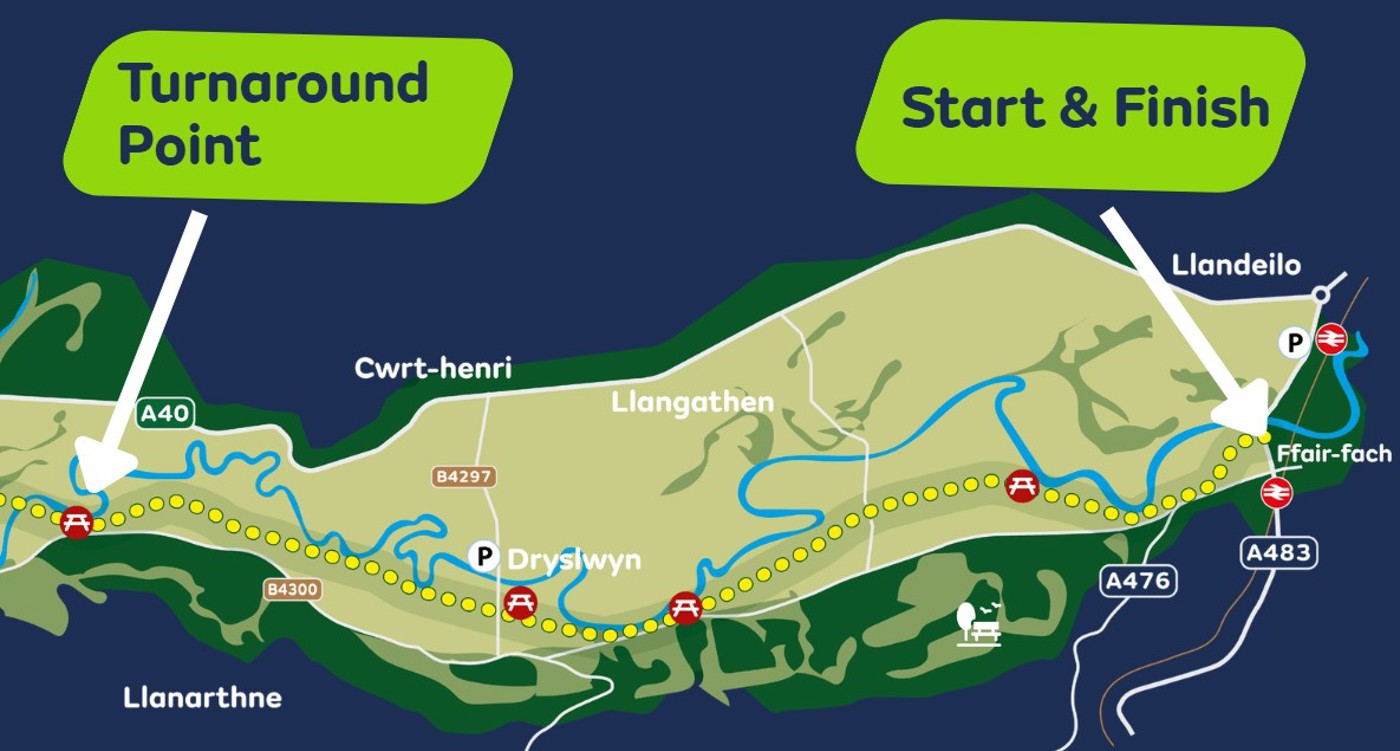 Course Map of the Half Marathon